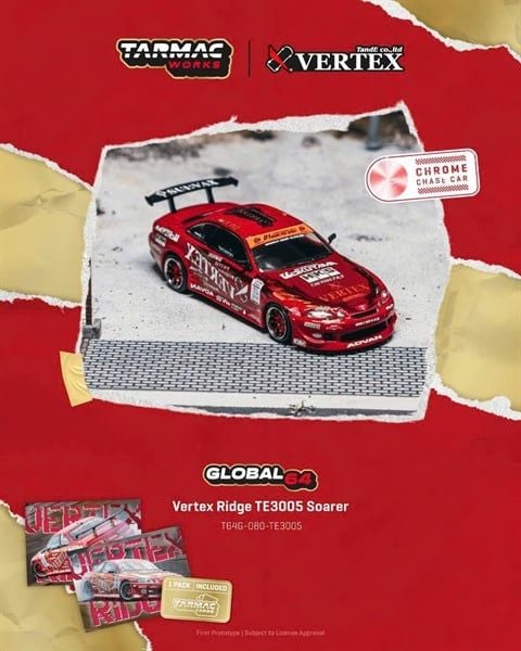  Mô hình xe Vertex Ridge TE3005 Soarer tỉ lệ 1:64 Tarmac T64G-080-TE3005 