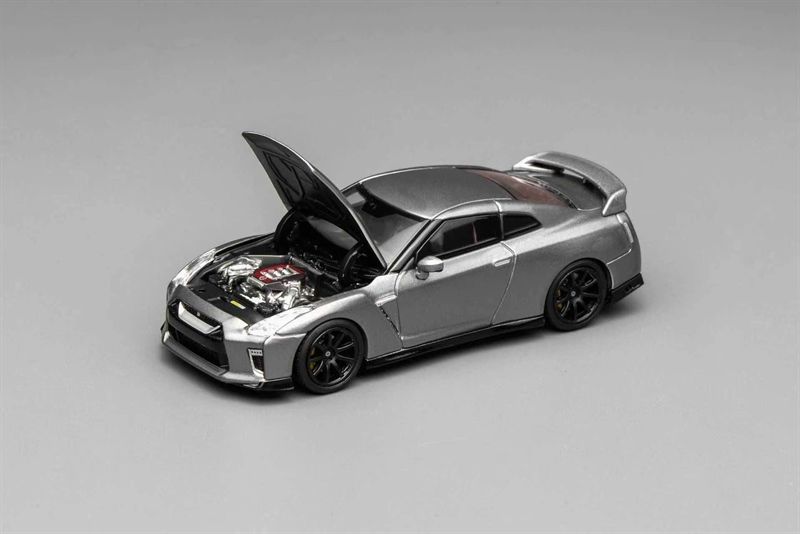  Mô hình xe Nissan GT-R (R35) Track Edition Engineered by Nismo 2020 Dark Metal Gray tỉ lệ 1:64 Motorhelix M63515 