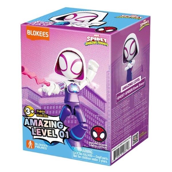  Mô hình lắp ráp Blokees Model Kits - Spidey and His Amazing Friends 74803- FPlay AL01 - Ghost spider Gwen Stacy 