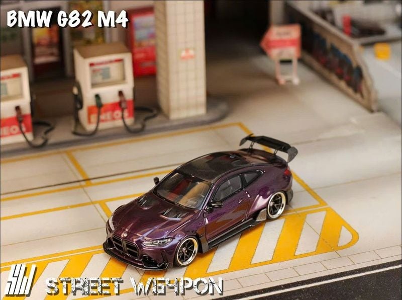  Mô hình xe BMW G82 M4 hợp kim tỉ lệ 1:64 Street Weapon OT64278 