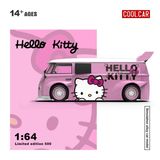  Mô hình xe Volkswagen T1-Light Pink Hello Kitty tỉ lệ 1:64 Cool Car CC642948 