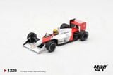  Mô hình xe McLaren MP4/4 #12 Ayrton Senna 1988 Canadian Grand Prix Winner bản card tỉ lệ 1:64 MiniGT MGT01228 HAVE CHASE CAR 