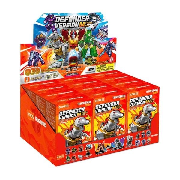  Mô hình lắp ráp serries Transformers Defender Version 04 Tyrants Fury Blokees ET38 71404 