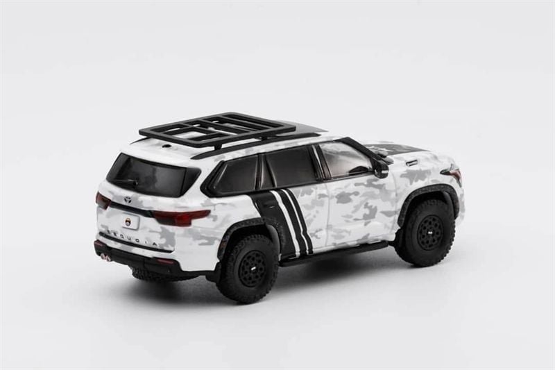  Mô hình xe Toyota Sequoia White Camouflage(LHD) tỉ lệ 1:64 GCD model OT64733 