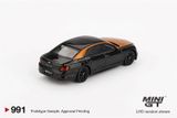  [Hàng Loose] Mô hình xe Bentley Flying Spur Orange Flame / Onyx RHD tỉ lệ 1:64 MiniGT MGT00991L 