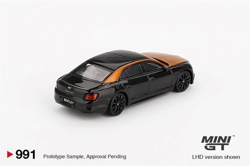  [Hàng Loose] Mô hình xe Bentley Flying Spur Orange Flame / Onyx RHD tỉ lệ 1:64 MiniGT MGT00991L 