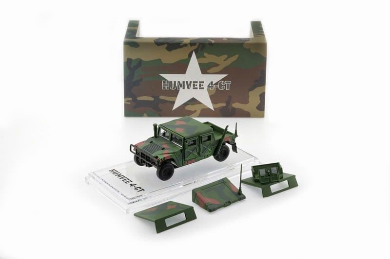  Mô hình xe Humvee 4-CT -Woodland Camo tỉ lệ 1:64 BMC 64B0460 
