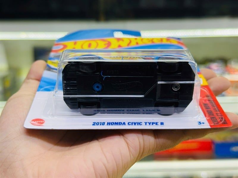  Mô hình xe Honda Civic Type R 2018 blue Hotwheels kim loại có bản quyền chính hãng tỉ lệ 1:64 C4982-HD 