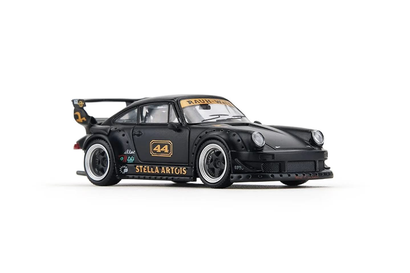  Mô hình xe Porsche RWB930 Stella Artois Circuit Spec Matte Black tỉ lệ 1:64 ModelModel 