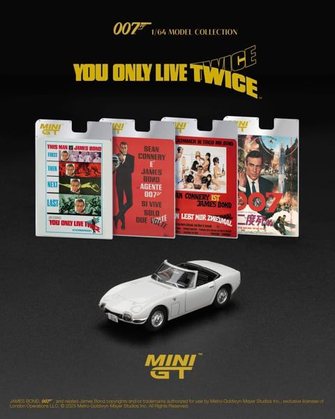  Mô hình xe Toyota 2000GT Roadster English Blister Packaging tỉ lệ 1:64 Minigt MGT00915 