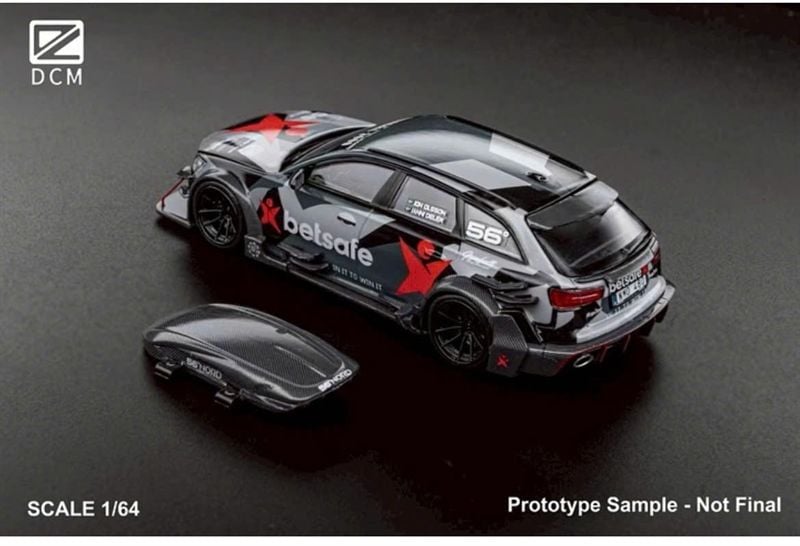  Mô hình xe Audi RS6 C7 DTM Betsafe Gumball 3000 Camouflage Livery tỉ lệ 1:64 DCM OT64467 