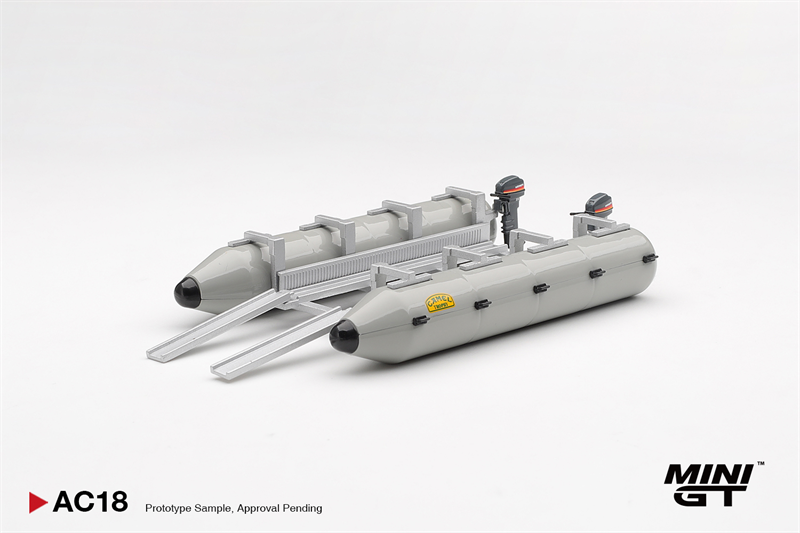  Mô hình Camel Trophy Pontoon Raft tỉ lệ 1:64 MiniGT MGTAC18 