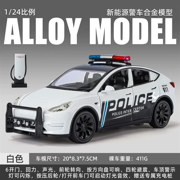  Xe ô tô mô hình bằng hợp kim và nhựa Tela Model Y tỉ lệ 1:24 Alloy Model OT24104 