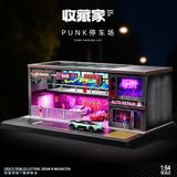  Hộp trưng bày mô phỏng bãi đậu xe phong cách CYBERPUNK 35x23.5x5.8 tỉ lệ 1:64 SHOU CANG JIA SCJ82062 