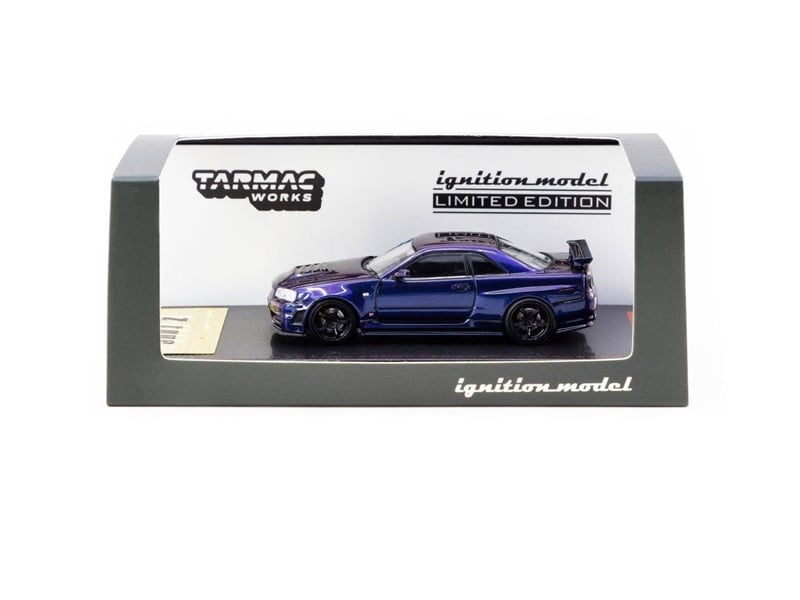  Mô hình xe Nissan Nismo R34 GT-R Z-tune Purple Metallic tỉ lệ 1:64 Ignition Model IG3839 