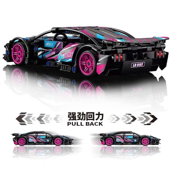  Mô hình xe ô tô lắp ghép Siêu xe thể thao LY99 