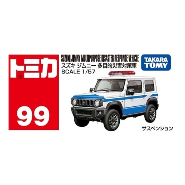  Mô hình xe Suzuki Jimny Patrol Car No.99 tỉ lệ 1:57 Tomica 950400 