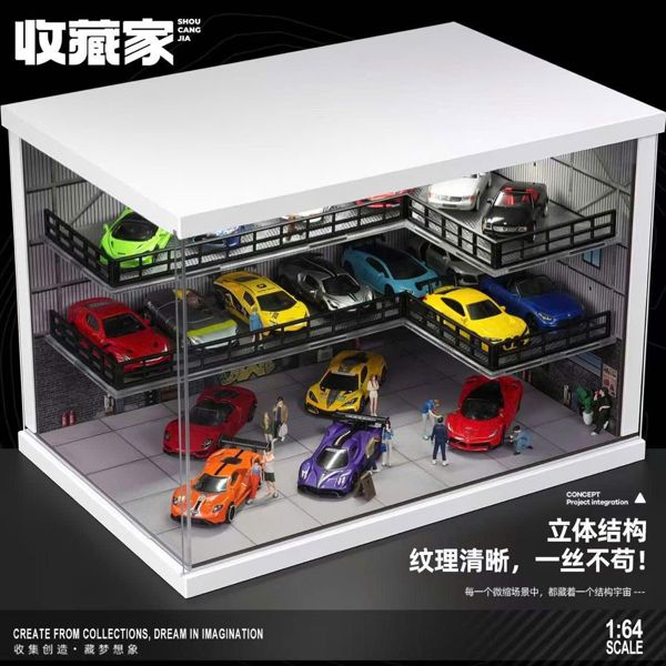  Hộp trưng bày mica INDUSTRIAL WAREHOUSE tỉ lệ 1:64 SHOU CANG JIA SCJ-82069 