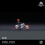  Mô hình nhân vật và mô tô ma tốc độ Skeleton Knight Motorcycle Doll Red Magic Edition tỉ lệ 1:64 MoreArt MO222175 