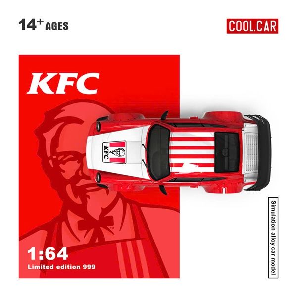  Mô hình xe Porsche 964 KFC Paint Scheme tỉ lệ 1:64 Cool Car CC640884 