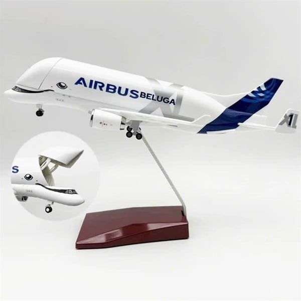  Mô hình máy bay vận tải Airbus Beluga XL kích thước 30cm MB30043 