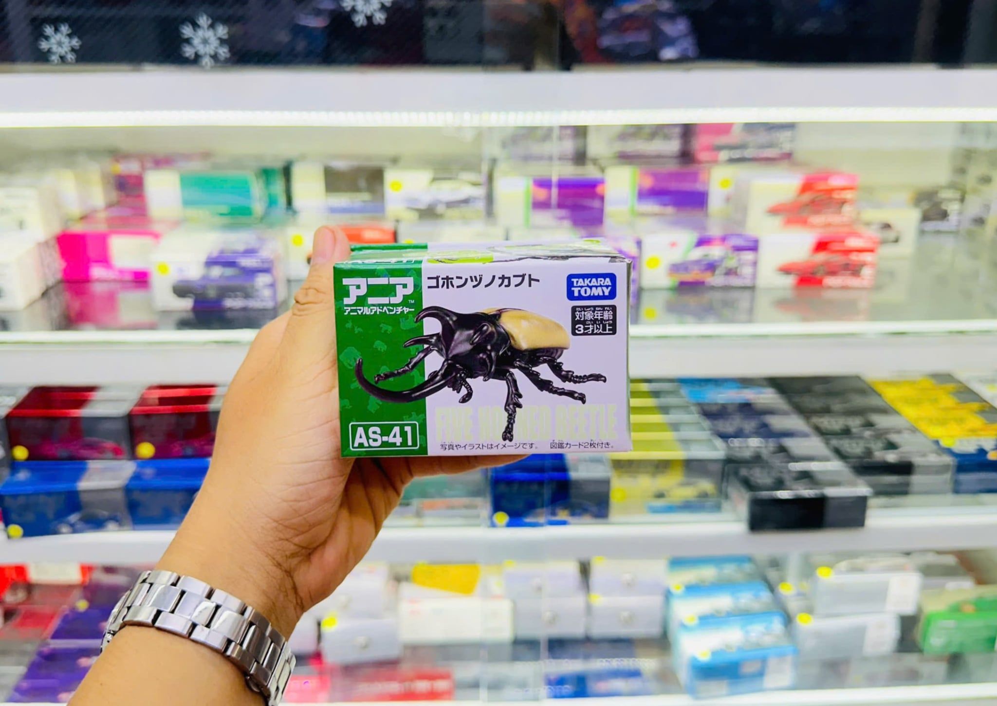  Mô hình động vật bọ cánh cứng Ania AS-41 Five Horns Beetle Takara Tomy 908524 