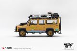  Mô hình xe Land Rover Defender 110 1998 Camel Trophy Tierra del Fuego CT.10 USA tỉ lệ 1:64 MiniGT MGT01309 