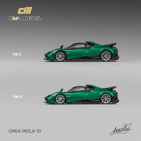  Mô hình xe Pagani Imola Metallic Emerald Green tỉ lệ 1:64 CM model CM64-IMOLA-10 
