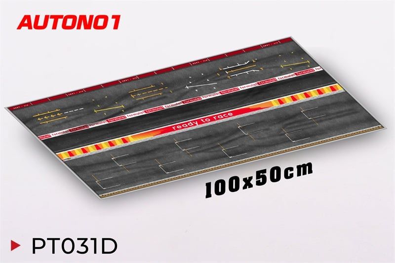  Phụ kiện thảm sa bàn chống trượt mô phỏng diorama đường đua F1 kích thước 100x50 cho mô hình xe 1:64 Autono1 PT031 