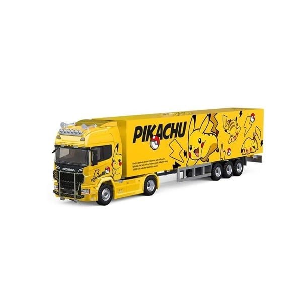  Mô hình xe container Scania S730 V8 container truck Pikachu coating limited 999pcs tỉ lệ 1:64 Cool car CC644025 