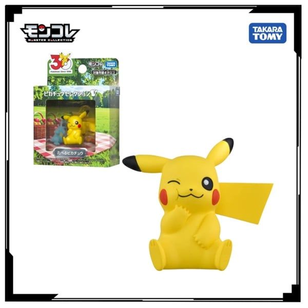  Mô hình nhân vật Pokemon 30th Moncolle - Taberu Pikachu Takara Tomy 88127 