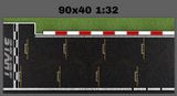  Phụ kiện thảm sa bàn chống trượt mô phỏng diorama pit race trường đua xe F1 kích cỡ 90x40cm tỉ lệ 1:32 Autono1 PT017 