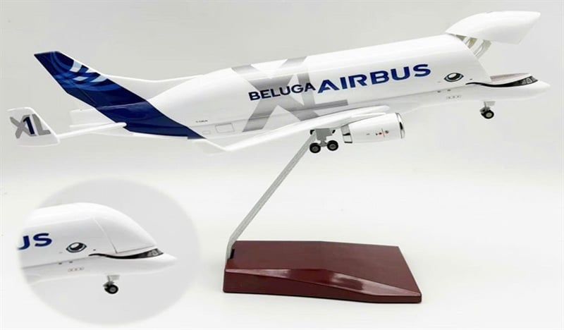  Mô hình máy bay vận tải Airbus Beluga XL kích thước 30cm MB30043 