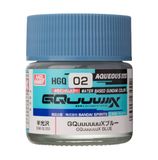  Aqueous HGQ02 blue sơn mô hình màu xanh lam dòng Gundam Color GQuuuuuuX 10ml Mr.Hobby HGQ02 