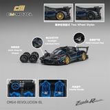  Mô hình xe Pagani Zonda Revlucion New Metallic blue tỉ lệ 1:64 CM model CM64-REVOLUCION-BL 