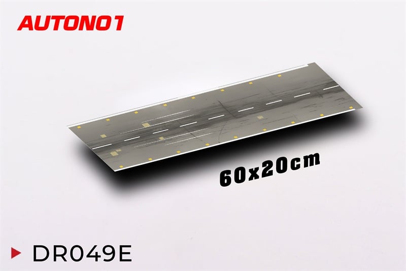  Phụ kiện trưng bày sàn đỗ xe, mặt đường chất liệu in pp 20x60cm cán mờ chống nước bụi bẩn dành cho xe mô hình nhiều tỉ lệ DR049 