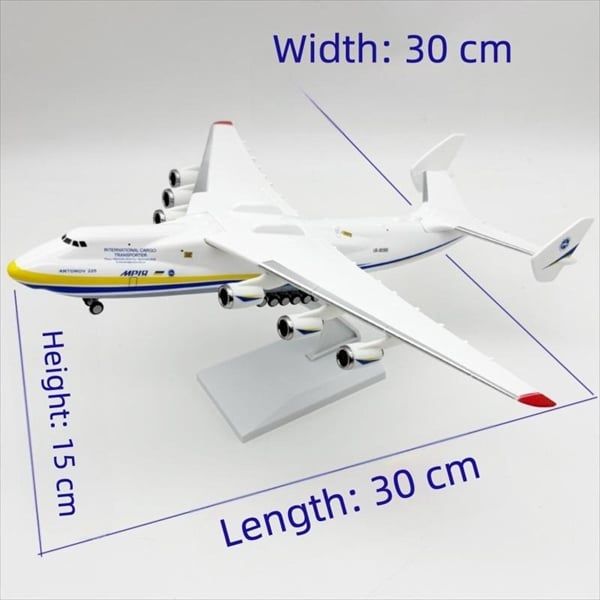  Mô hình máy bay vận chuyển Antonov AN-225 30cm MB30036 