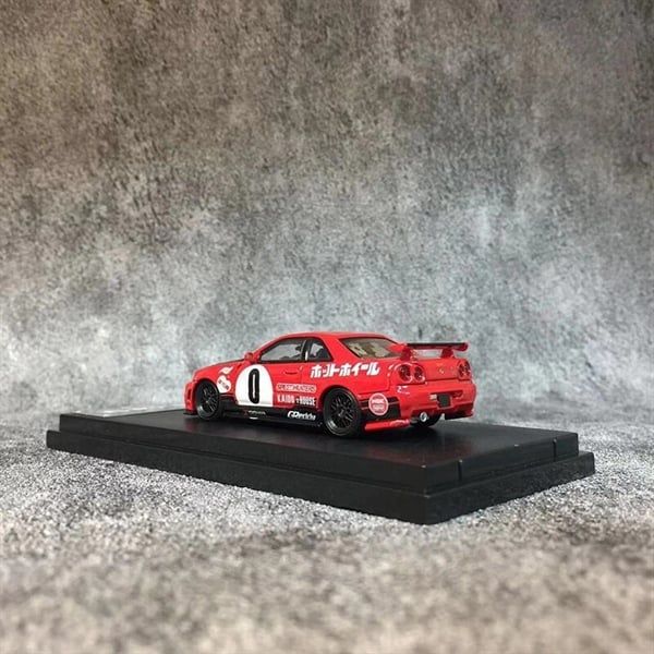  Mô hình xe Nissan Skyline GTR R34 NFS Z-tune (Red) tỉ lệ 1:64 Fast&Speed OT64666 