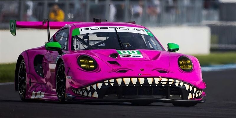  Phụ kiện Thảm lót chống trượt chủ đề siêu xe Porsche kích thước 30x60cm Autono1 PT125A 