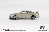  [Hàng Loose] Mô hình xe Nissan Skyline GT-R (R34) V-Spec II Nür Millenium Jade tỉ lệ 1:64 MiniGT MGT01003 