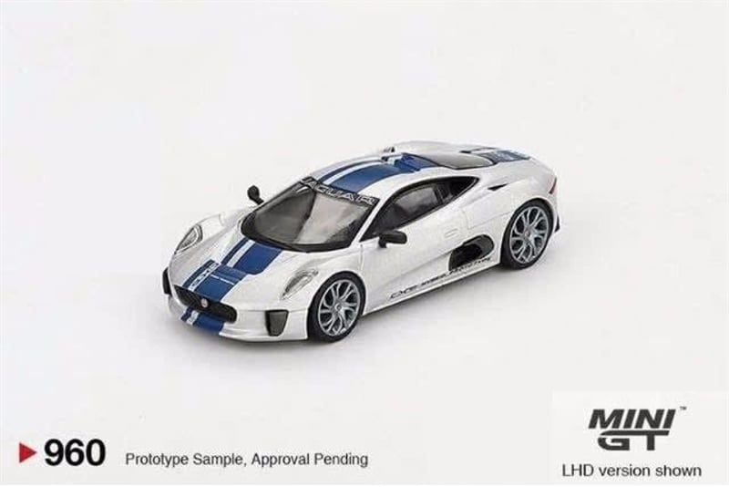  [Hàng loose] Mô hình xe Jaguar C-X75 Silver tỉ lệ 1:64 MiniGT MGT00960 