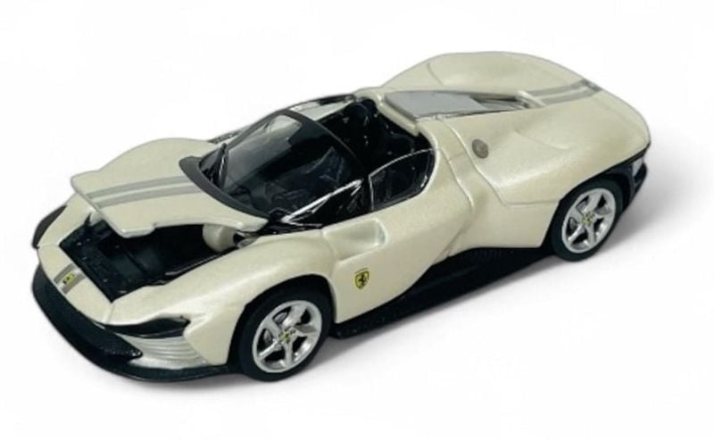  Mô hình xe Ferrari Daytona Sp3 white - Speed Icon bản card tỉ lệ 1:64 Maisto 15710 