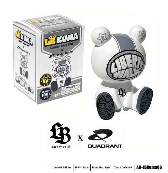  Blind box hộp mù Liberty Walk LB Kuma 100% Blind box tỉ lệ 1:64 American Diorama AD-LBKuma06 