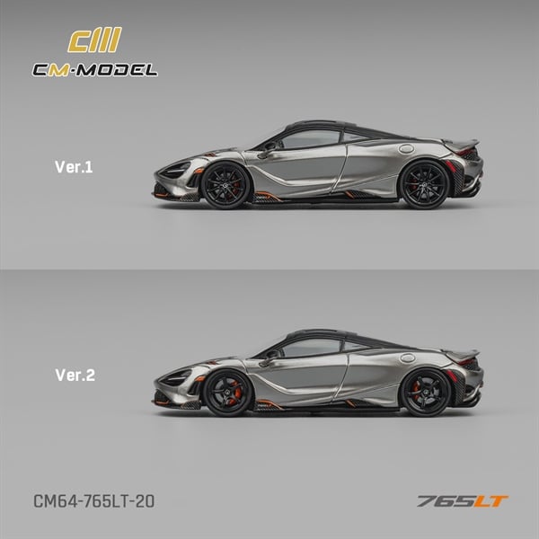  Mô hình xe Mclaren 765LT Metal gun gray tỉ lệ 1:64 CM Model CM64-765LT-20 