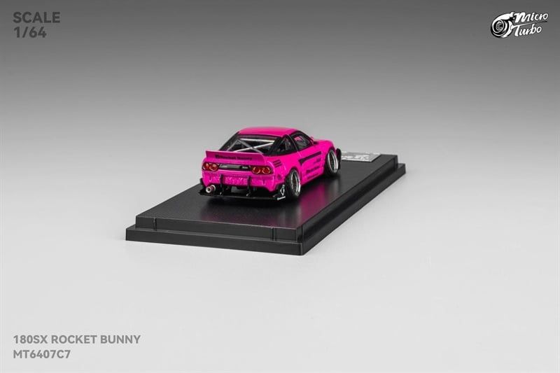 Mô hình xe Honda NSX 180SX Type X- Pink Rocket Bunny limited 999pcs tỉ lệ 1:64 Micro Turbo MT6407C7 