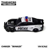  Mô hình xe ô tô tỉ lệ 1:64 Dodge Charger “Brawler” no.440 LSPD Police Car Die-Cast TIME MICRO x PSC DESIGN TM648203 