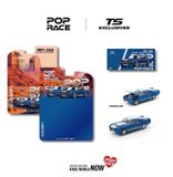  Mô hình xe SHELBY MUSTANG GT500 - Blue with White Stripes tỉ lệ 1:64 Pop Race PRT002 