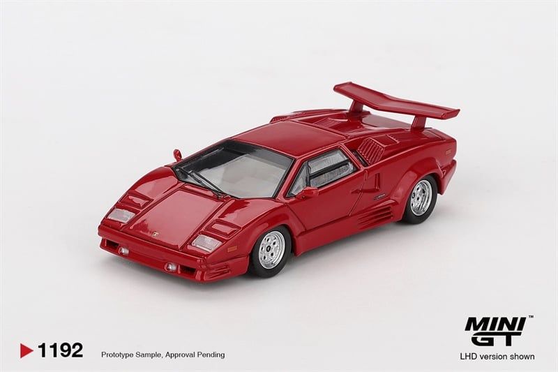  Mô hình xe Lamborghini Countach 25th Anniversary Red tỉ lệ 1:64 MiniGT MGT01192 