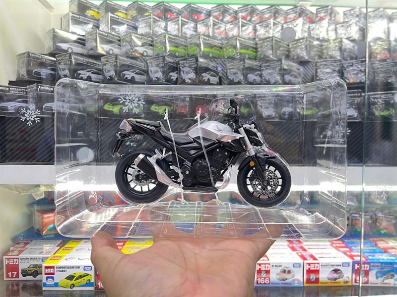  Mô hình xe Honda CB400F có đèn - âm thanh nhún được phuộc trước - sau tỉ lệ 1:12 Alloy model M12-19 