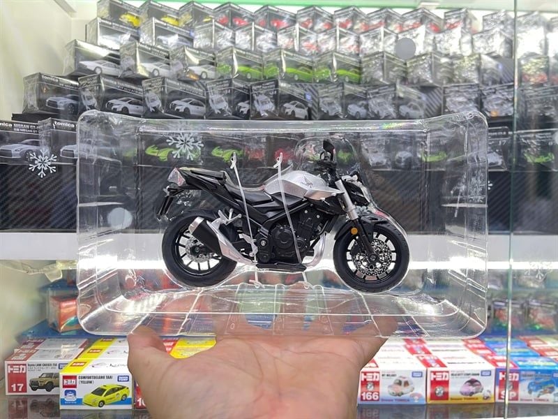  Mô hình xe Honda CB400F có đèn - âm thanh nhún được phuộc trước - sau tỉ lệ 1:12 Alloy model M12-19 